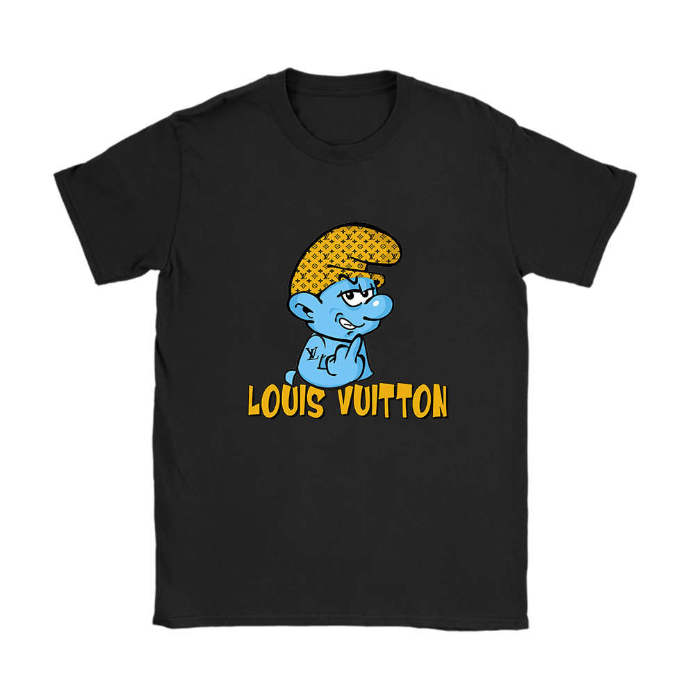 The Smurfs Louis Vuitton Unisex T-Shirt Cotton Tee BN7471