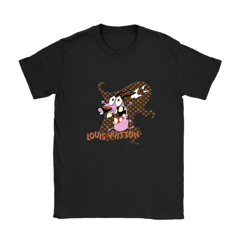 Courage The Cowardly Dog Louis Vuitton Unisex T-Shirt Cotton Tee BN7017
