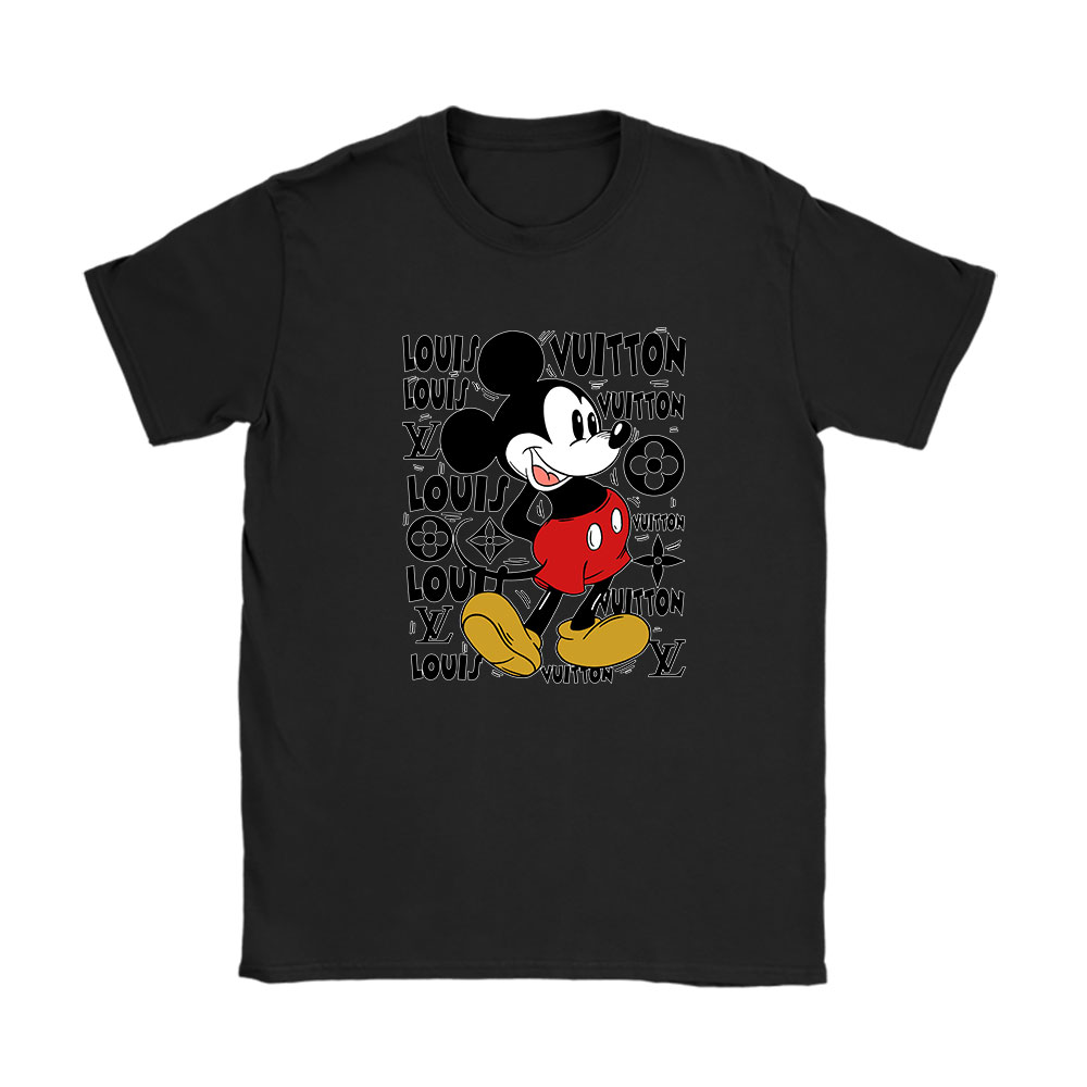 Mickey Mouse Louis Vuitton Unisex T-Shirt Cotton Tee BN7080
