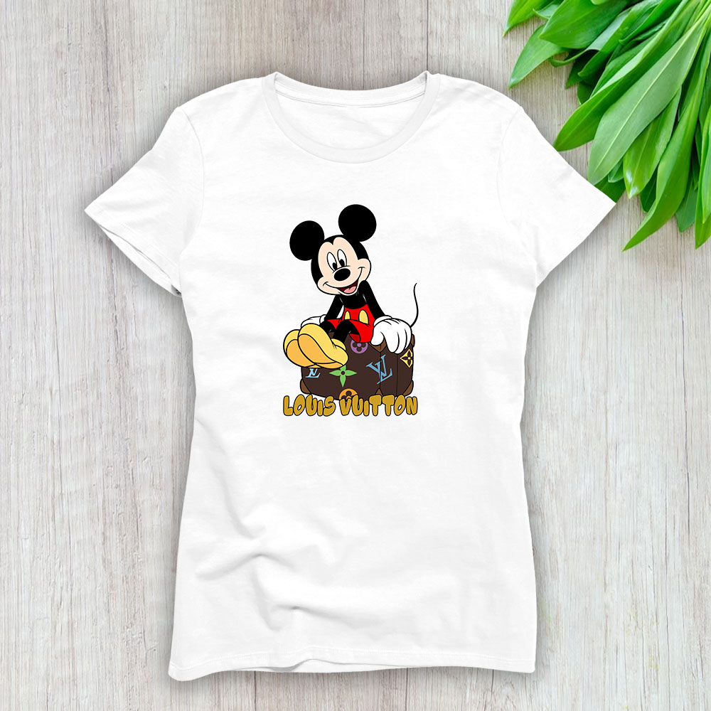 Mickey Mouse Louis Vuitton Lady T-Shirt Women BTN7082