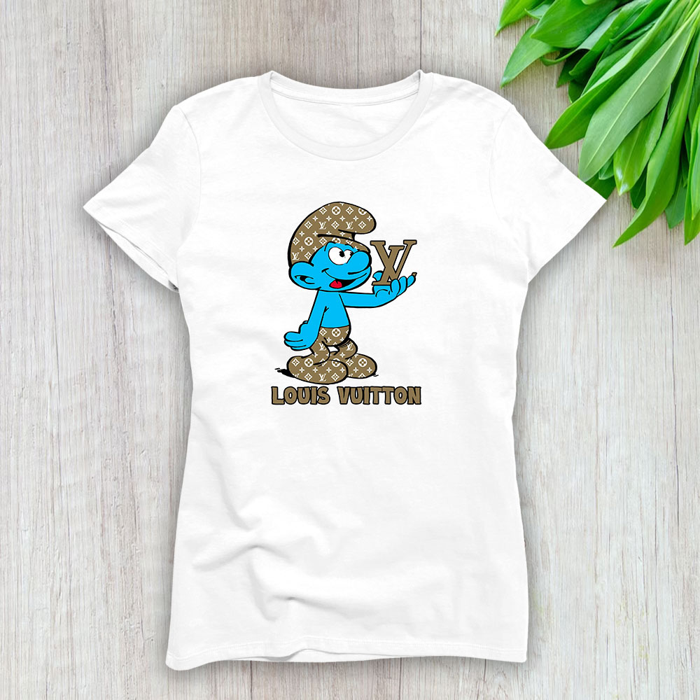The Smurfs Louis Vuitton Lady T-Shirt Women BTN7473
