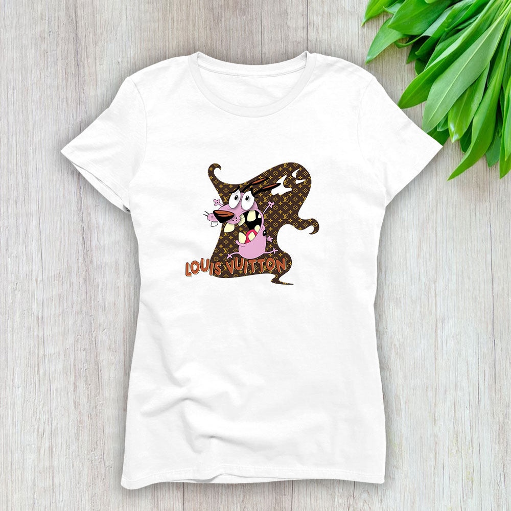 Courage The Cowardly Dog Louis Vuitton Lady T-Shirt Women BTN7017