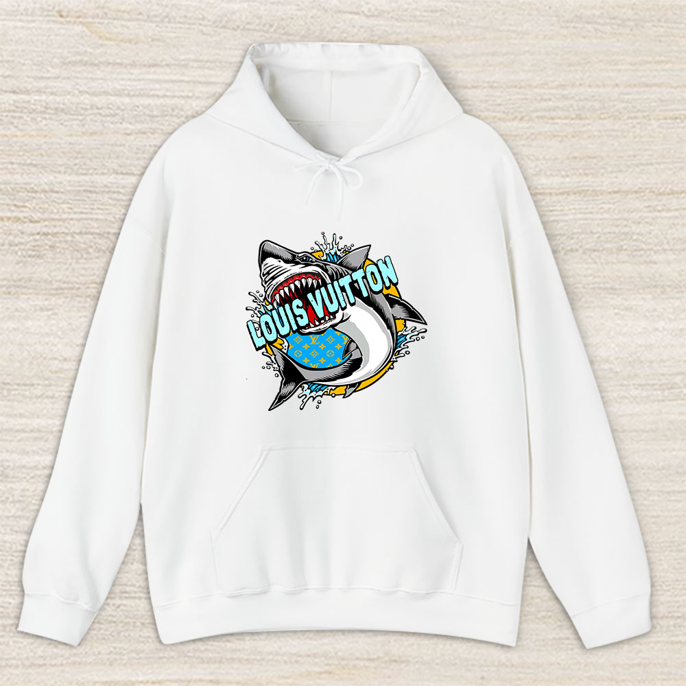 Cartoon Shark Louis Vuitton Brand Unisex Hoodie TAH6261