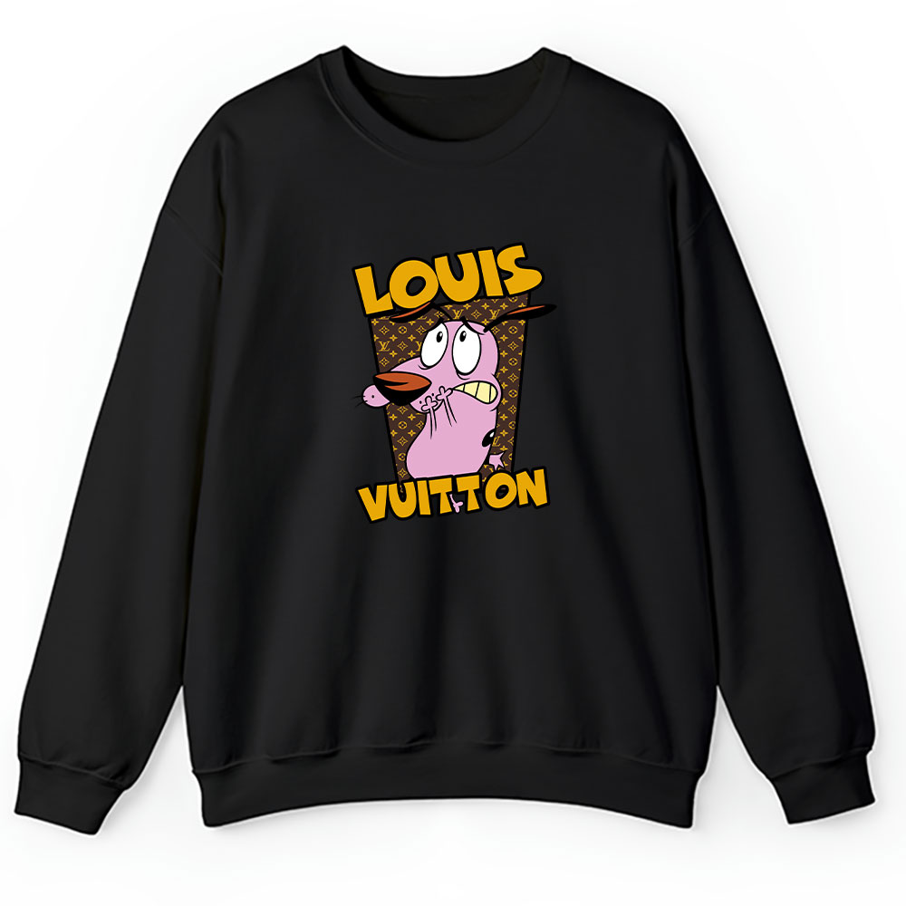 Courage The Cowardly Dog Louis Vuitton Brand Unisex Sweatshirt BTN6549