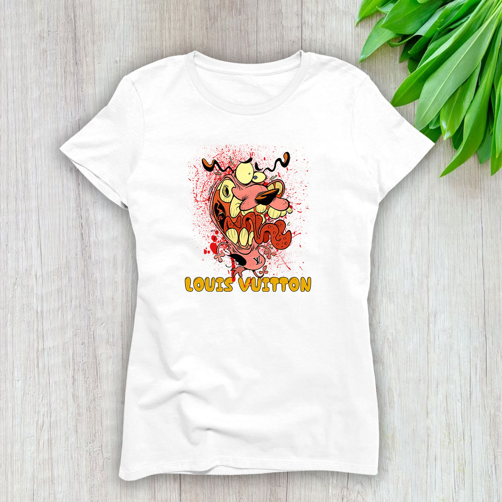 Courage The Cowardly Dog Louis Vuitton Brand Lady T-Shirt Women TLT6548