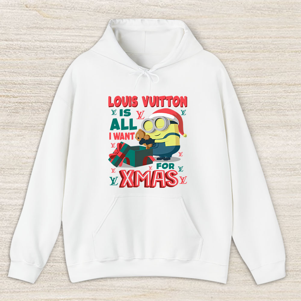 Minions Despicable Me Christmas Louis Vuitton Brand Unisex Hoodie TAH6333