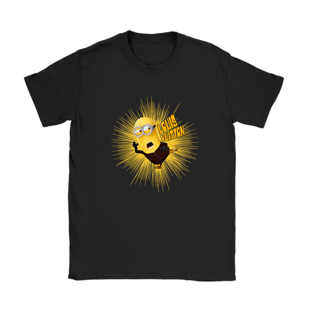 Minions Despicable Me Louis Vuitton Brand Unisex T-Shirt Cotton Tee BN6359