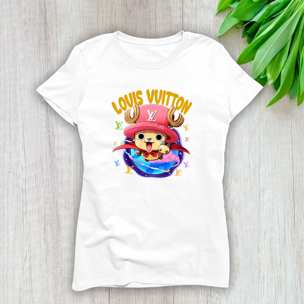 Chopperman Tony Tony Chopper One Piece Louis Vuitton Brand Lady T-Shirt Cotton Tee TLT6276
