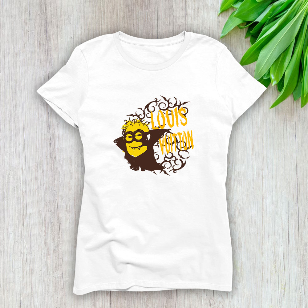 Minions Despicable Me Louis Vuitton Brand Lady T-Shirt Cotton Tee TLT6358