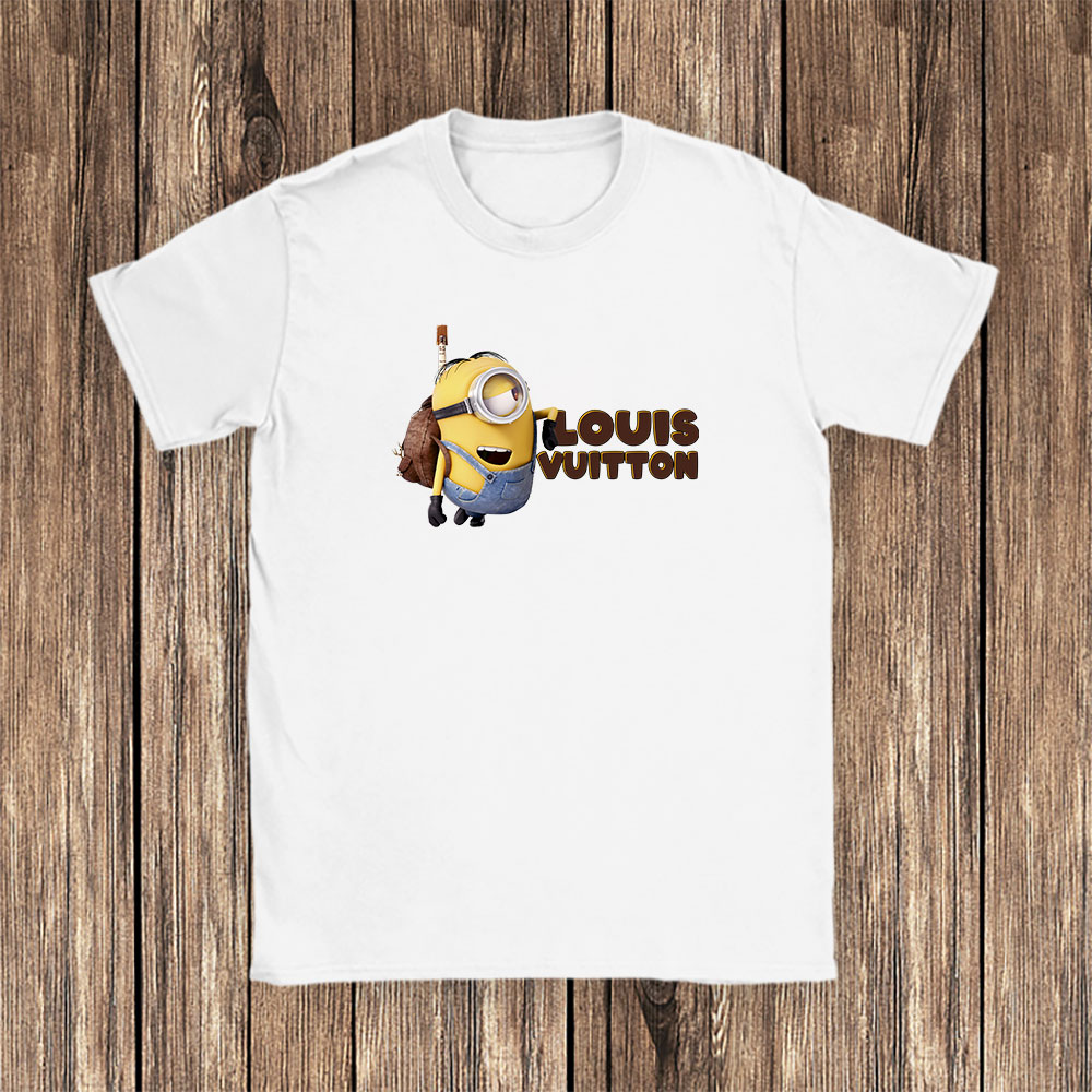 Minions Despicable Me Louis Vuitton Brand Unisex T-Shirt Cotton Tee BN6360