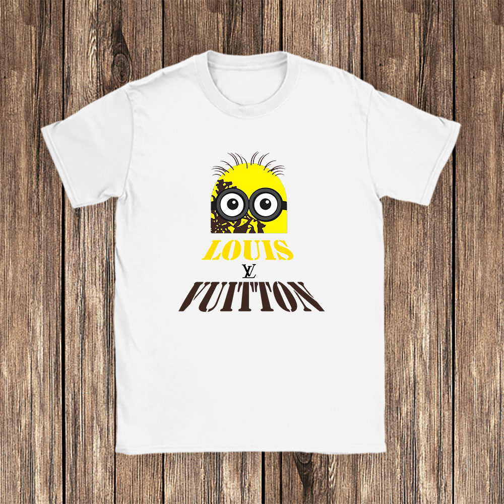 Minions Despicable Me Louis Vuitton Brand Unisex T-Shirt Cotton Tee BN6355