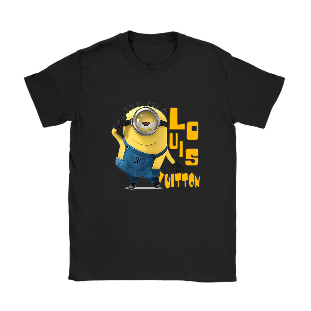 Minions Despicable Me Louis Vuitton Brand Unisex T-Shirt Cotton Tee BN6356
