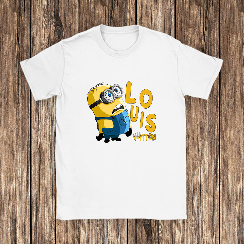 Minions Despicable Me Louis Vuitton Brand Unisex T-Shirt Cotton Tee BN6357