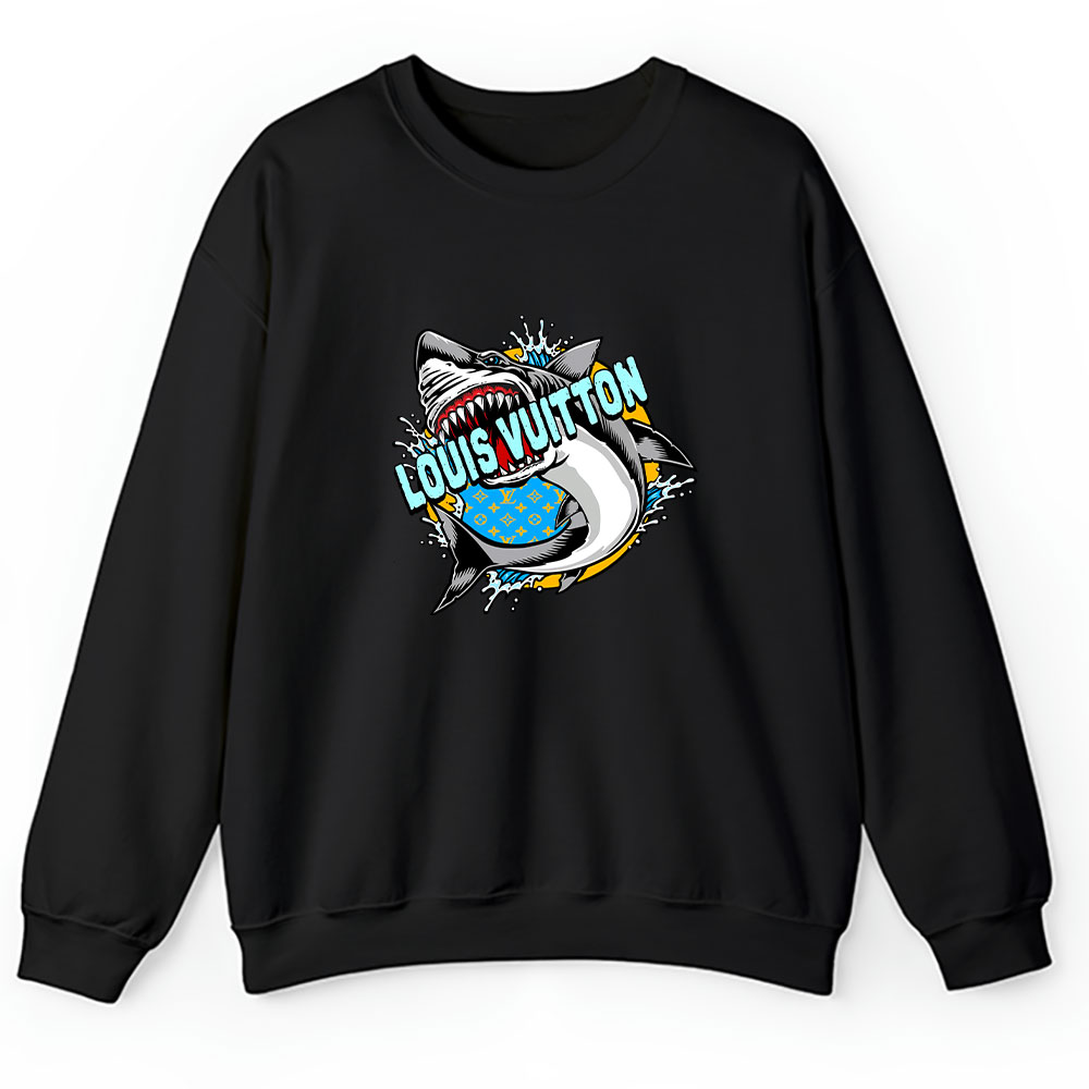 Cartoon Shark Louis Vuitton Brand Unisex Sweatshirt BTN6261