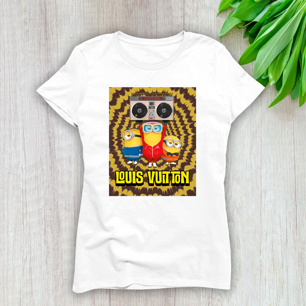 Minions Despicable Me Tie Dye Louis Vuitton Brand Lady Shirt Women Tee TLT5420