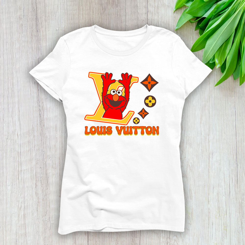 Elmo Sesame Street Louis Vuitton Brand Lady Shirt Women Tee TLT5392