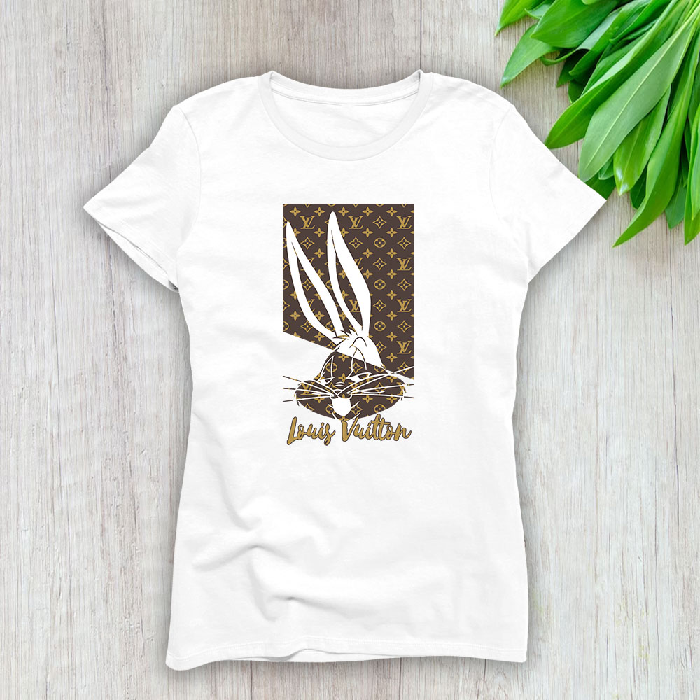 Bugs Bunny Looney Tunes Louis Vuitton Brand Lady Shirt Women Tee TLT5295