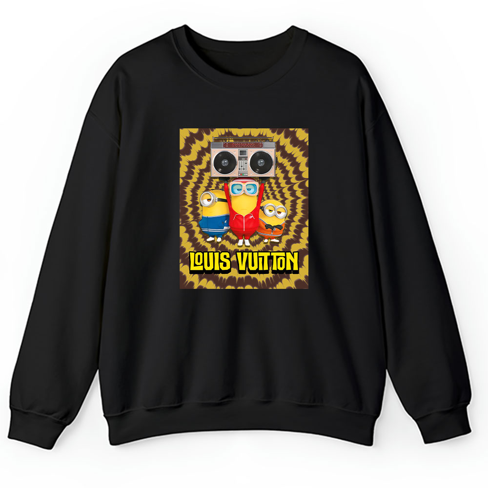 Minions Despicable Me Tie Dye Louis Vuitton Brand Unisex Sweatshirt BTN5530