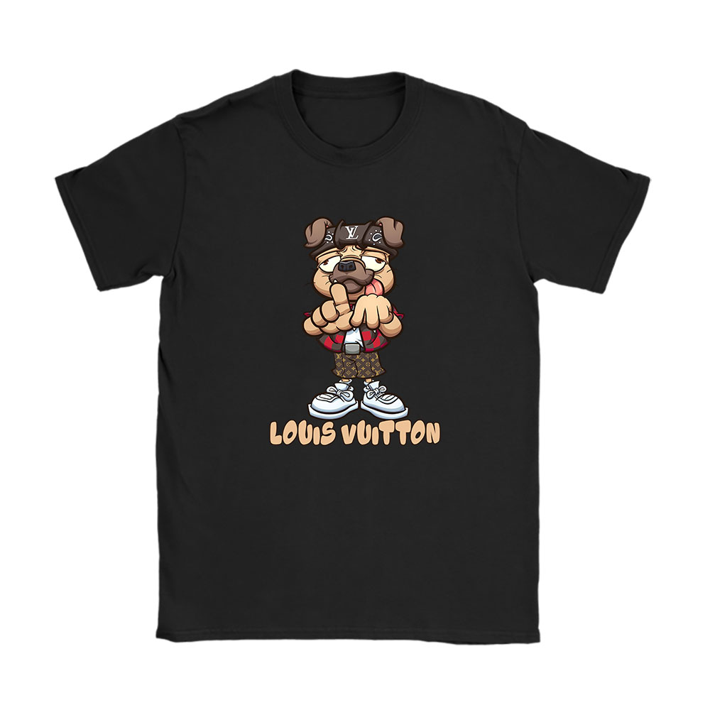 Cholo Pug Dog Making The Los Angeles Hand Sign Louis Vuitton Unisex T-Shirt BN5463