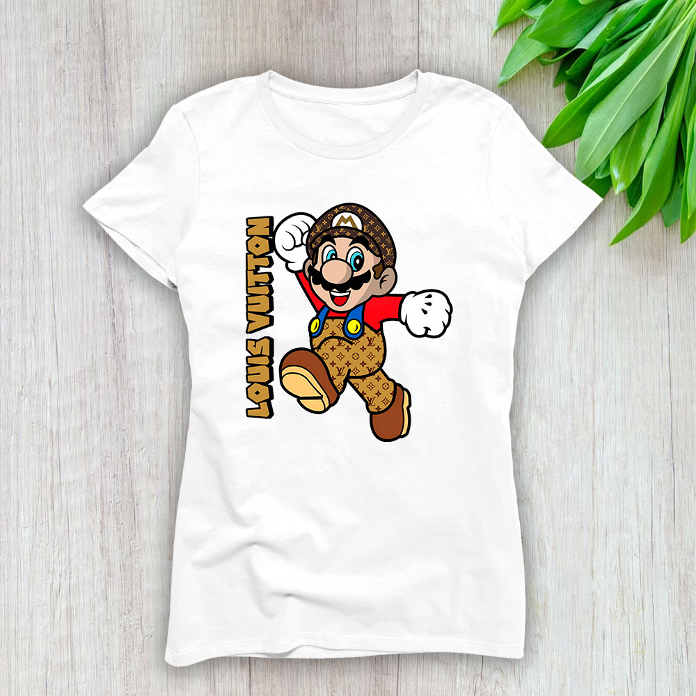 Mario Bros Louis Vuitton Brand Lady T-Shirt Women TLT3978