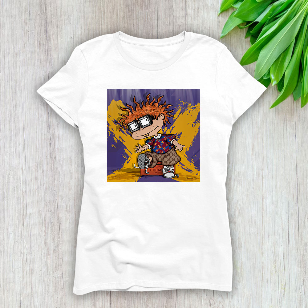 Chuckie Finster Hermes Gucci Louis Vuitton Chanel Lady T-Shirt Women For Fans TLT1124