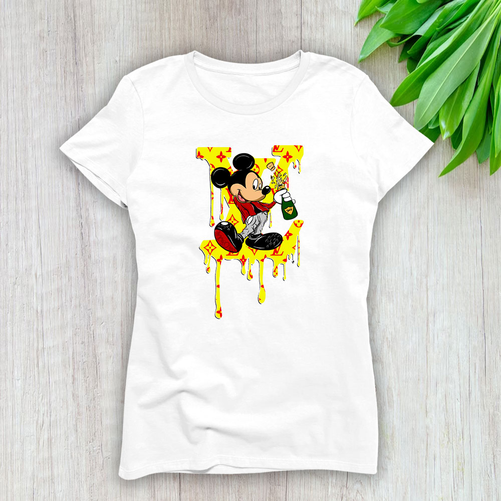 Mickey Mouse Louis Vuitton Lady T-Shirt Women For Fans TLT1363