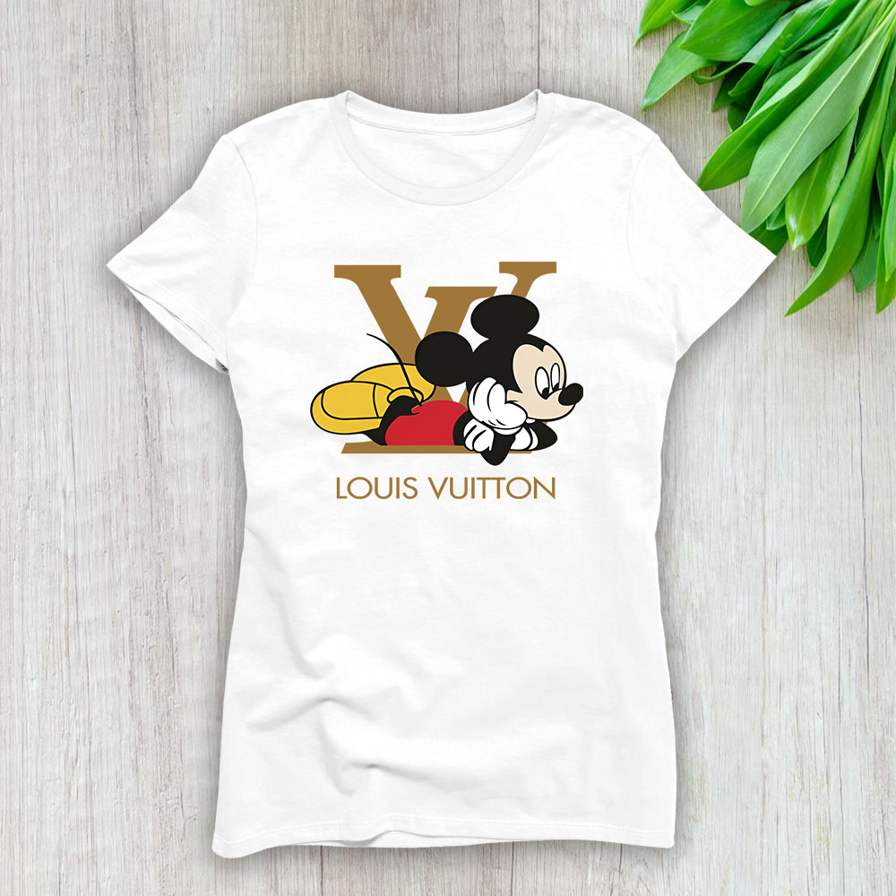 Mickey Mouse Louis Vuitton Lady T-Shirt Women For Fans TLT1360