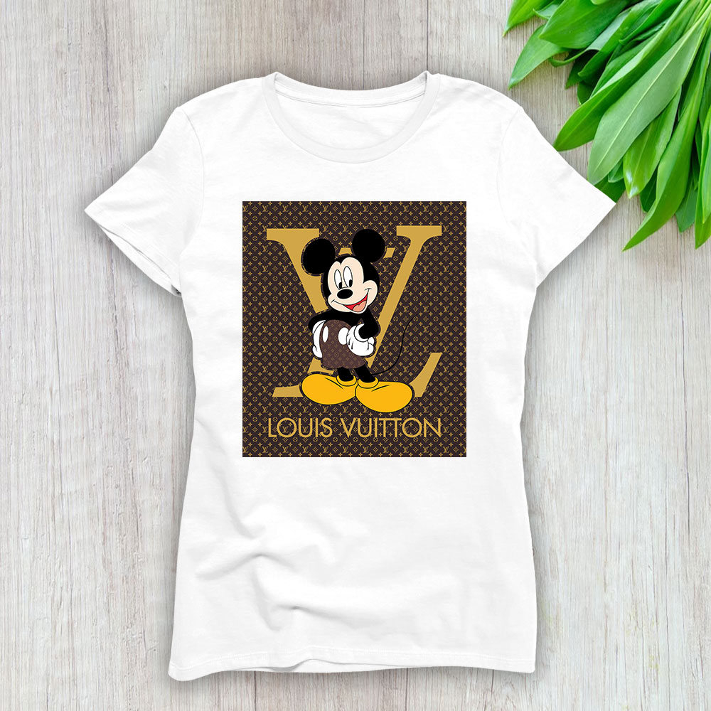 Mickey Mouse Louis Vuitton Lady T-Shirt Women For Fans TLT1361