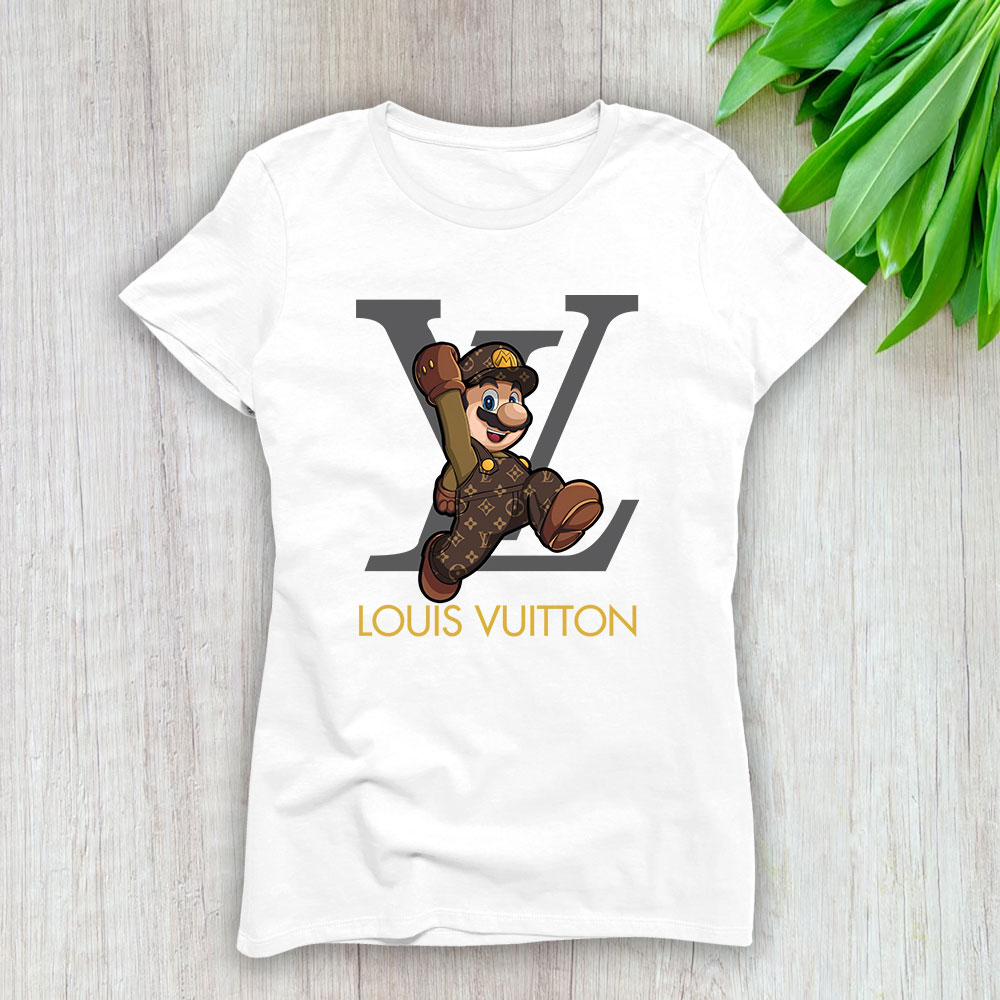 Mario Bros Louis Vuitton Lady T-Shirt Women For Fans TLT1356