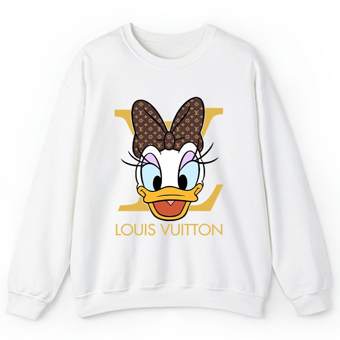 Louis Vuitton Logo Luxury Daisy Duck Crewneck Sweatshirt CSTB1083