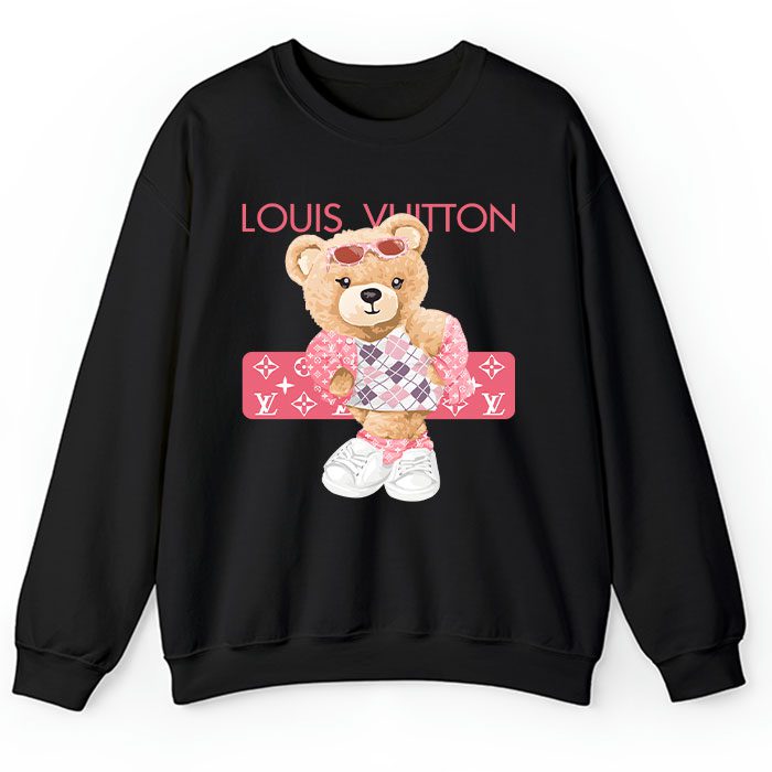 Louis Vuitton Logo Luxury Teddy Bear Crewneck Sweatshirt CSTB1076