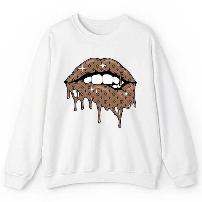 Louis Vuitton Monogram Canvas Pattern Sexy Lips Crewneck Sweatshirt CSTB1170