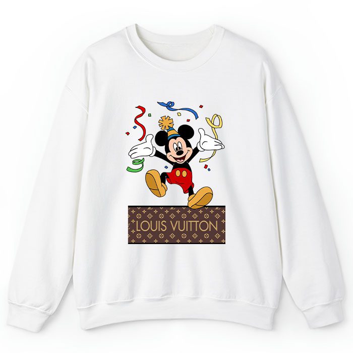 Louis Vuitton Logo Luxury Mickey Mouse Birthday Crewneck Sweatshirt CSTB1028