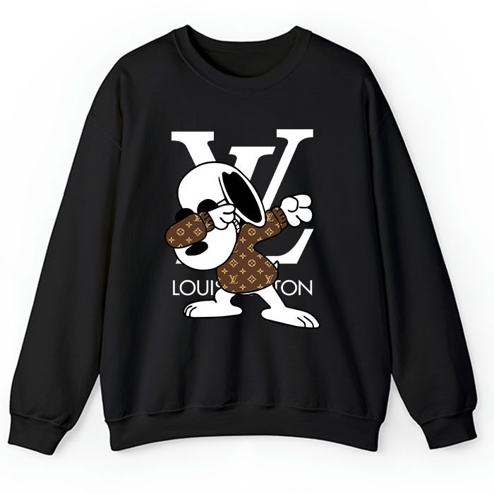 Louis Vuitton Monogram Canvas Pattern Snoopy Dabbing Crewneck Sweatshirt CSTB1148
