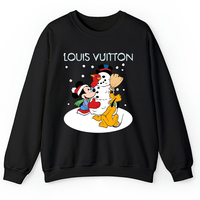 Louis Vuitton Christmas Mickey Mouse Pluto Crewneck Sweatshirt CSTB1009