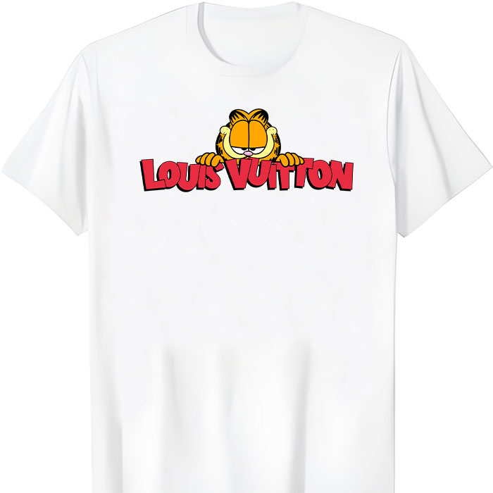 Louis Vuitton Logo Luxury Garfield LV Unisex T-Shirt TTB2274