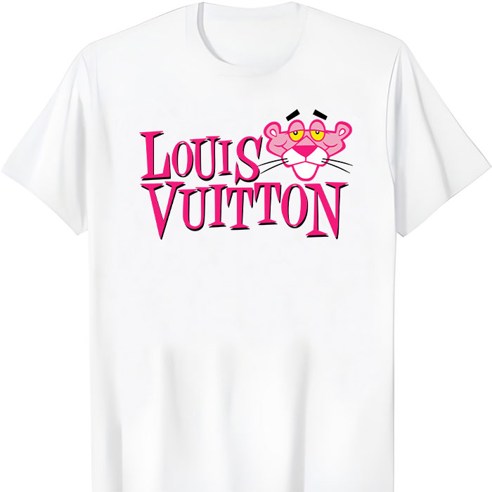 Louis Vuitton Logo Luxury Pink Panther LV Unisex T-Shirt TTB2279