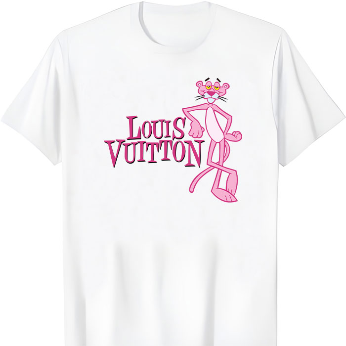 Louis Vuitton Logo Luxury Pink Panther LV Unisex T-Shirt TTB2278