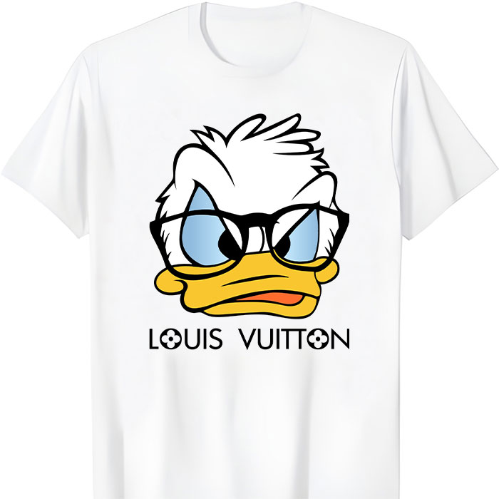 Louis Vuitton Logo Luxury Donald Duck LV Unisex T-Shirt TTB2259