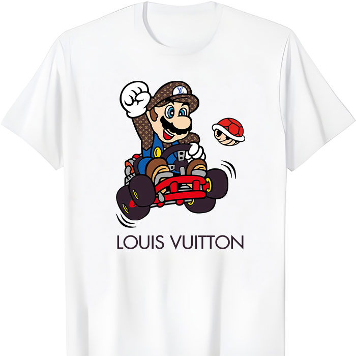 Louis Vuitton Logo Luxury Supper Mario LV Unisex T-Shirt TTB2257