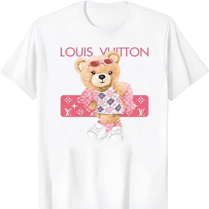 Louis Vuitton Logo Luxury Teddy Bear Unisex T-Shirt NTB2733