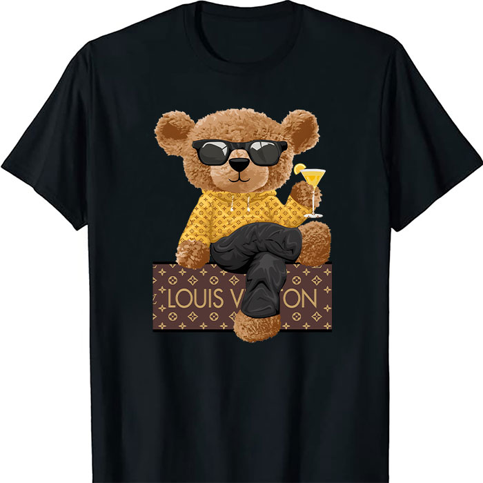 Louis Vuitton Logo Luxury Teddy Bear Unisex T-Shirt NTB2713