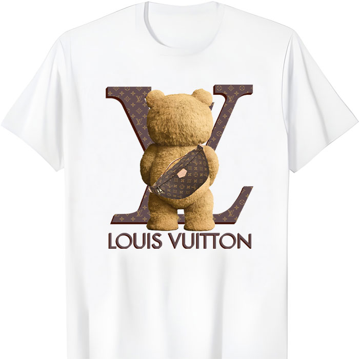 Louis Vuitton Logo Luxury Teddy Bear Unisex T-Shirt NTB2687