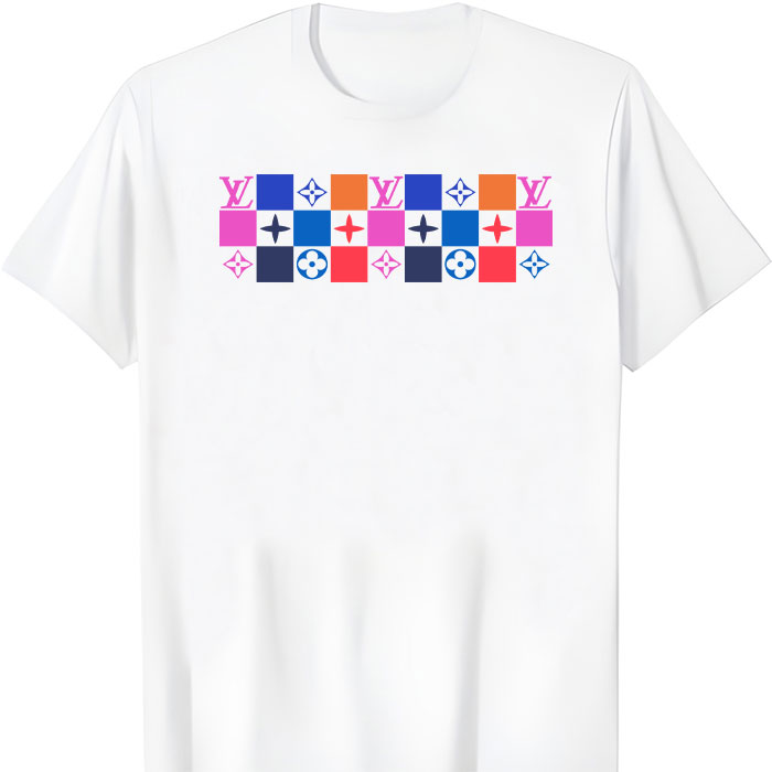 Louis Vuitton Logo Luxury With Color Monogram LV Unisex T-Shirt CB452