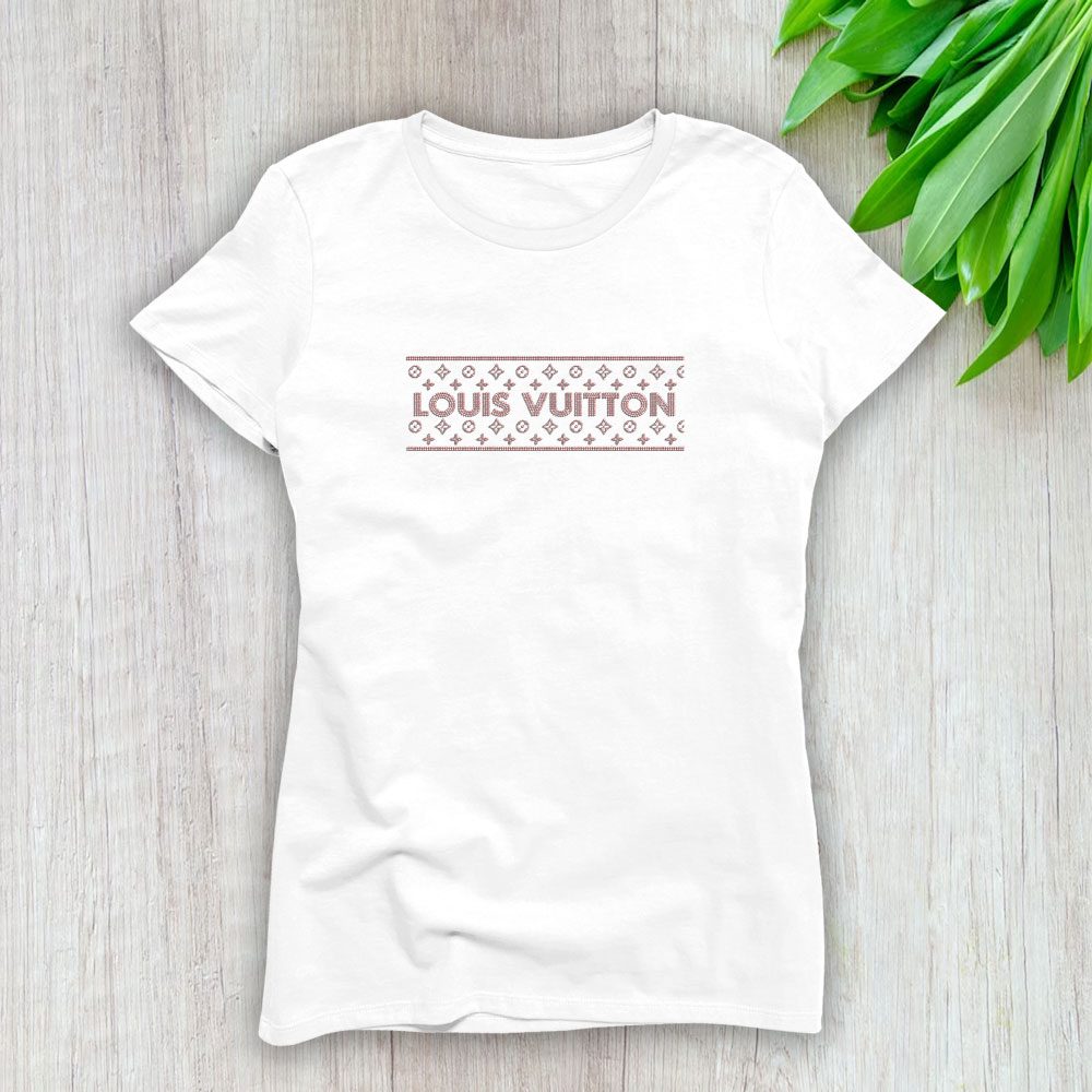 Louis Vuitton Logo Luxury Diamonds Lady T-Shirt Luxury Tee For Women LDS1665