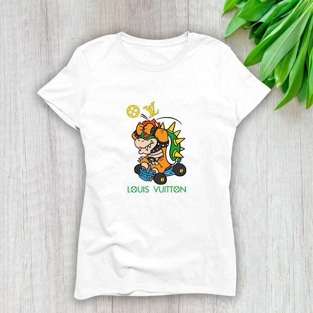 Louis Vuitton Logo Luxury Bowser Lady T-Shirt Luxury Tee For Women LDS1620