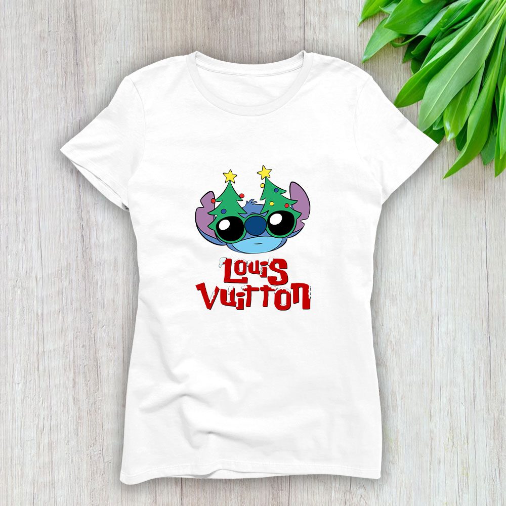 Louis Vuitton Logo Luxury Stitch Chrismate Lady T-Shirt Luxury Tee For Women LDS1626