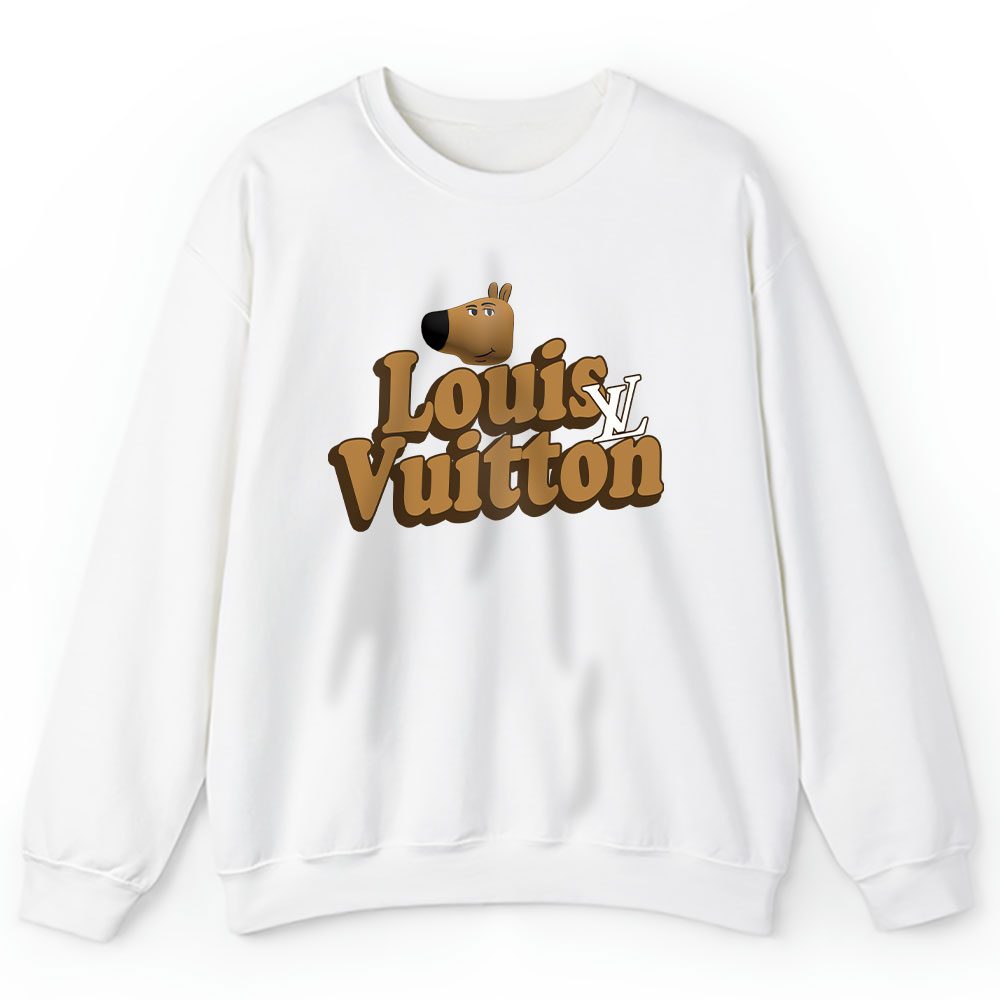 Chill Out Chill Guy Dog Meme Luxury Brand Louis Vuitton Unisex Sweatshirt BTN24331