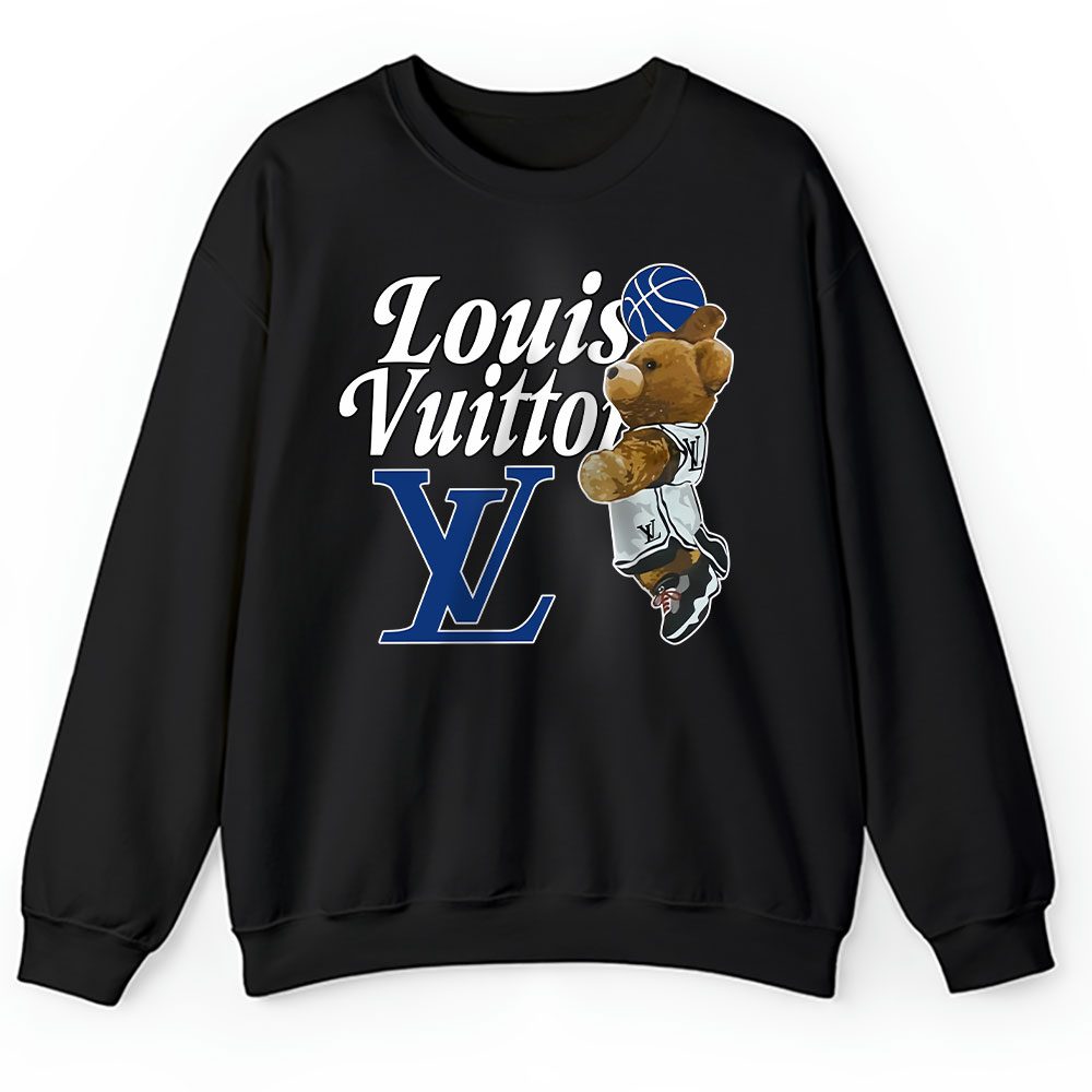 Basketball Teddy Bear NBA Louis Vuitton Unisex Sweatshirt BTN23295