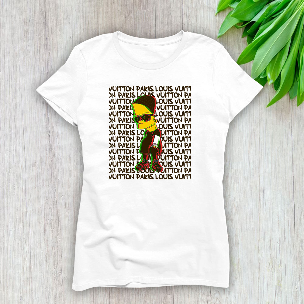 The Simpsons Bart Simpson Louis Vuitton Lady T-Shirt Women BTN14555